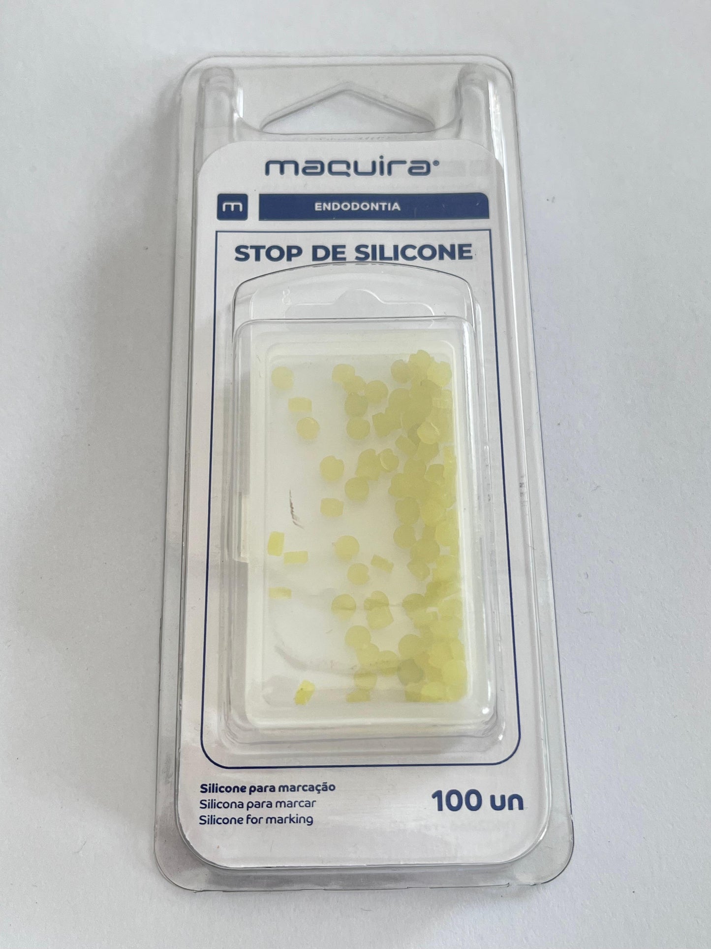 Stop topes de silicona marca Maquira con 100 piezas