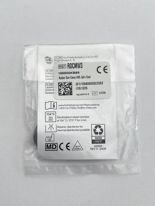 Grapa hu-friedy W3 para molares inferiores sin aletas GRDCMW3