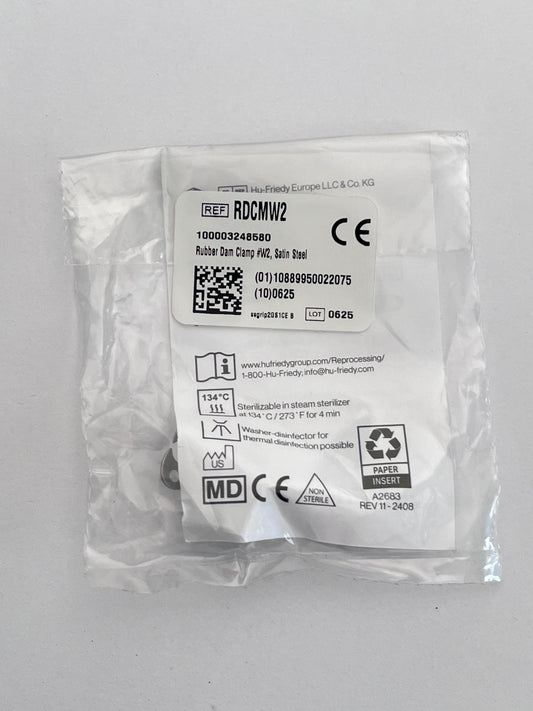 Grapa hu-friedy W2 para premolares inferiores sin aletas GRDCMW2