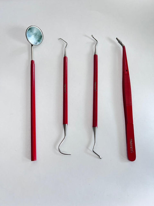 Estuche de exploración 1x4 color rojo marca Treffen