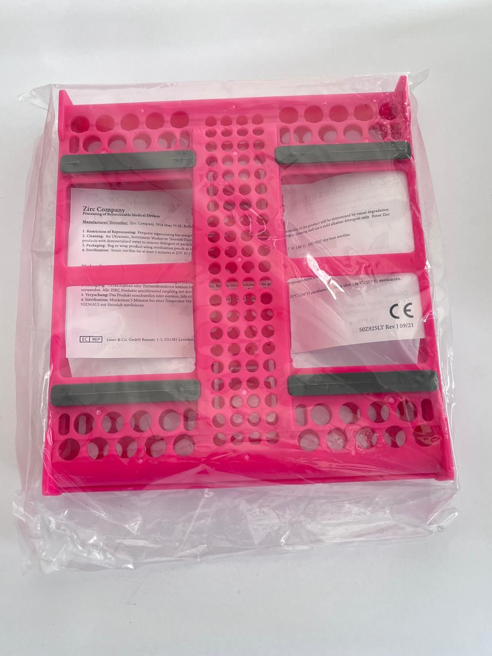 Cassette para 10 instrumentos marca Zirc color rosa