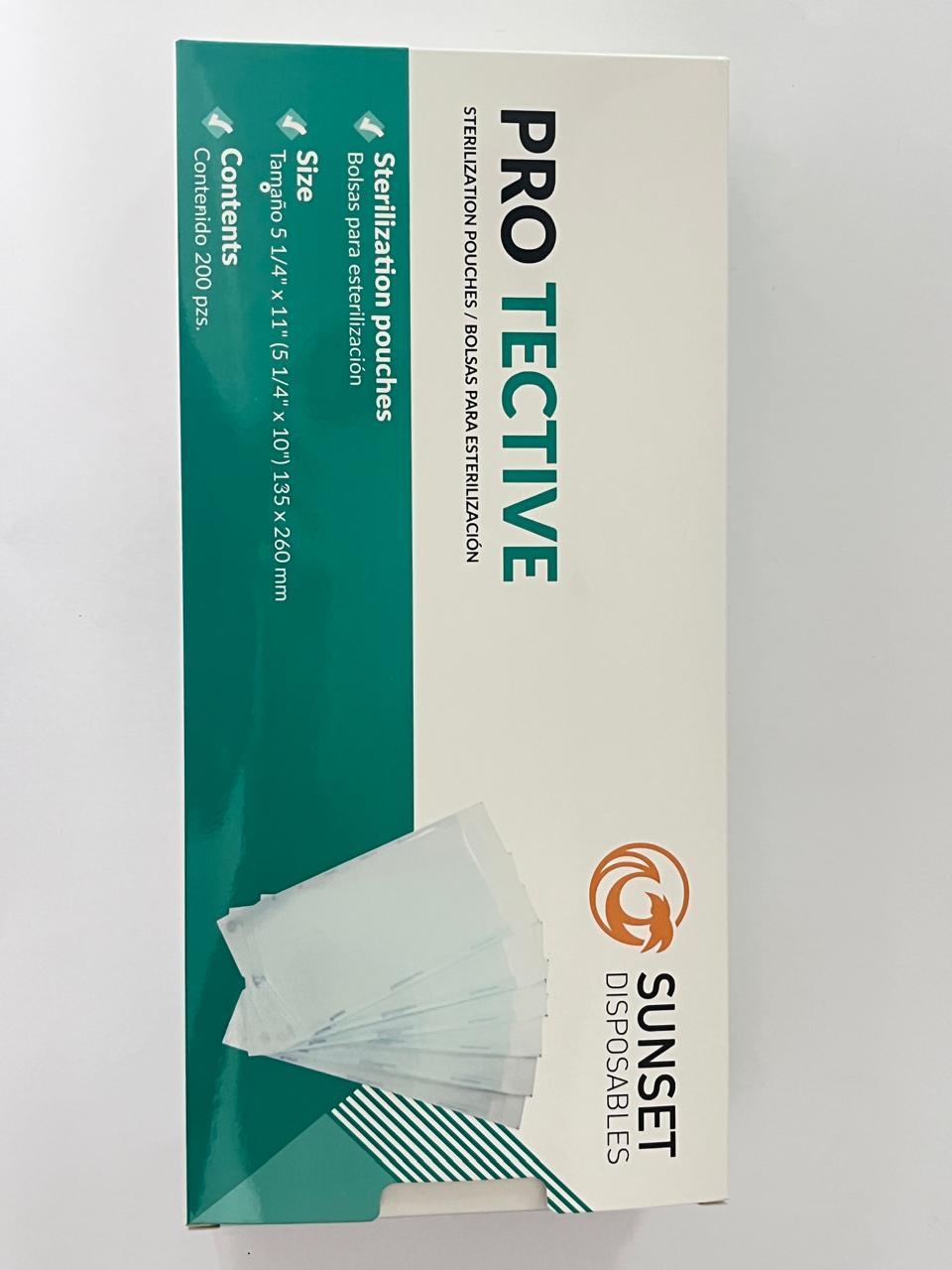 Bolsa esterilizar autosellantes 5 1/4"x10" (13.5x26 cm) paquete con 200 bolsas