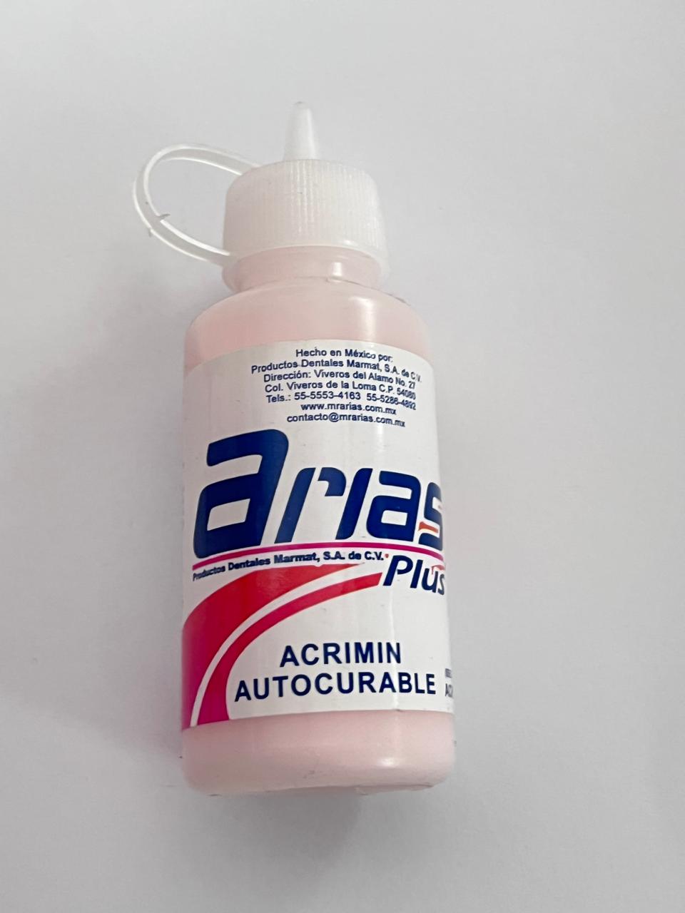 Acrílico Acrimin rosa vetado 50 gramos marca arias