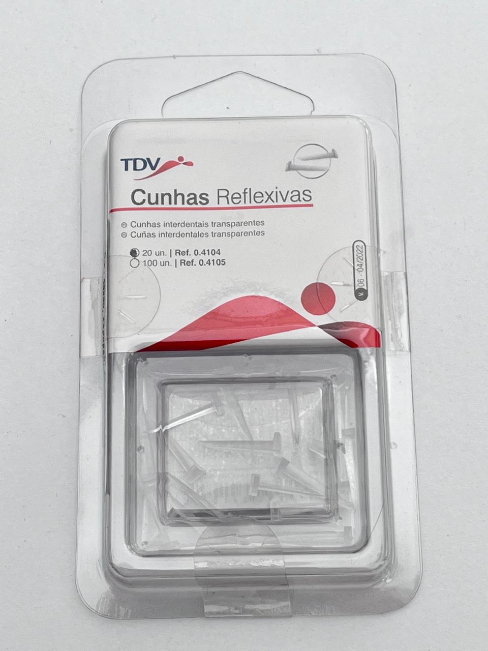 Cuñas reflexivas transparentes con 20 piezas T-4104