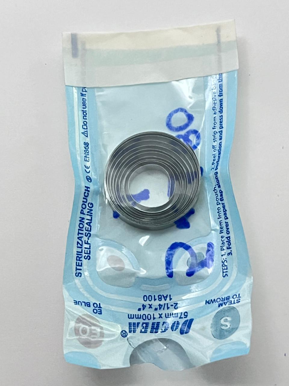 Material para banda por metro tamaño 0.12x4.55mm/5x180 marca Dentaurum