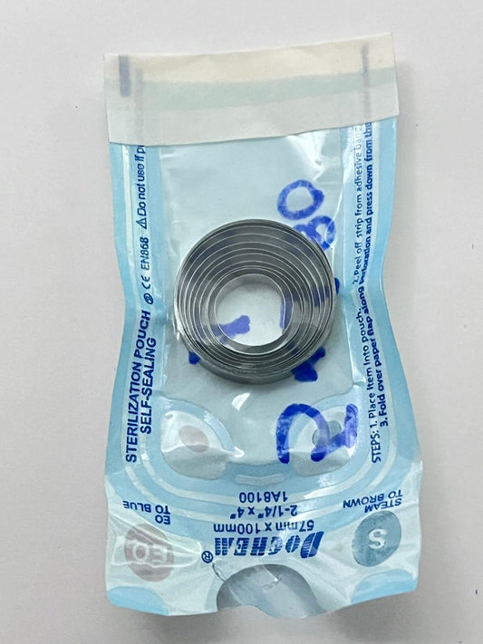 Material para banda por metro tamaño 0.12x4.55mm/5x180 marca Dentaurum