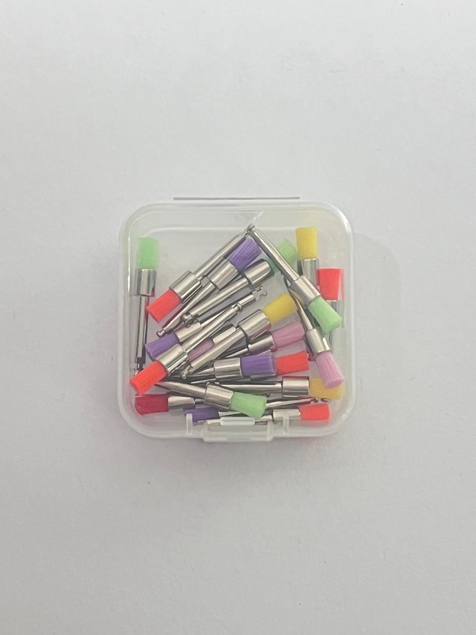 Kit de cepillos de profilaxis en colores surtidos con 20 piezas