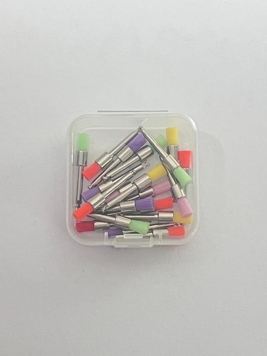 Kit de cepillos de profilaxis en colores surtidos con 20 piezas