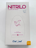 Caja guantes Nitrilo con 100 piezas Uniseal color rosa tamaño extrachico