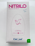 Caja guantes Nitrilo con 100 piezas Uniseal color rosa tamaño mediano