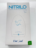 Caja guantes Nitrilo con 100 piezas Uniseal color azul tamaño mediano