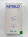 Caja guantes Nitrilo con 100 piezas Uniseal color azul cobalto tamaño mediano