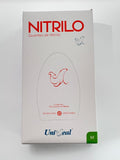 Caja guantes Nitrilo con 100 piezas Uniseal color naranja tamaño mediano