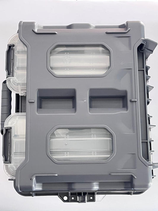 Caja organizadora dental color gris oscuro marca Borgatta