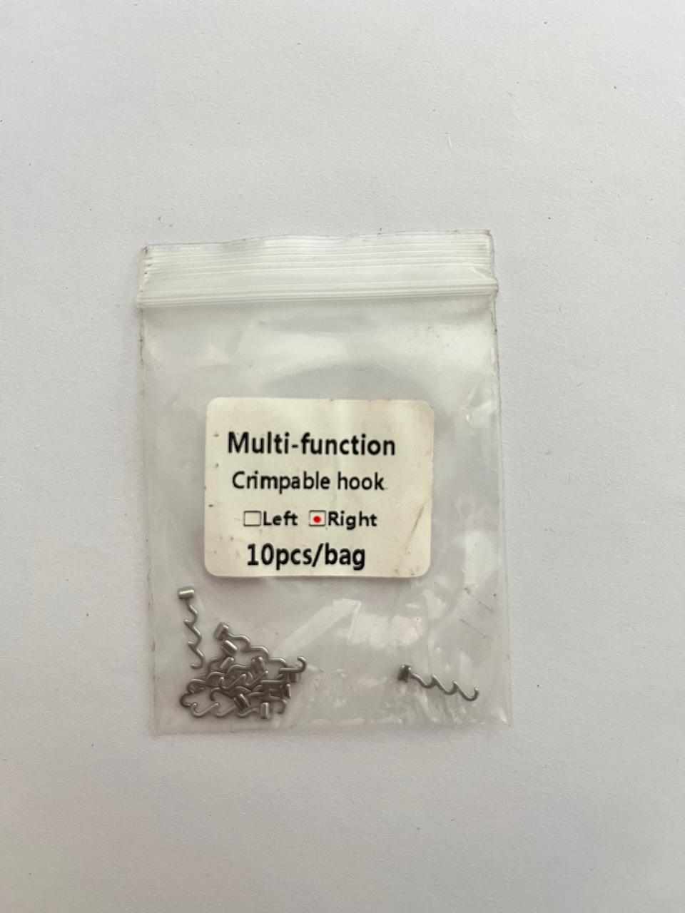 Hook crimpable multifunción gancho de poder para distalar con 10 piezas