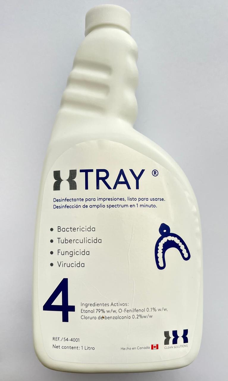 Xtray desinfectante para impresiones dentales 1 litro