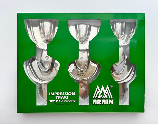 Juego de cucharillas DENTADO liso (sin perforar) adulto arain tipo rim lock con 6 piezas