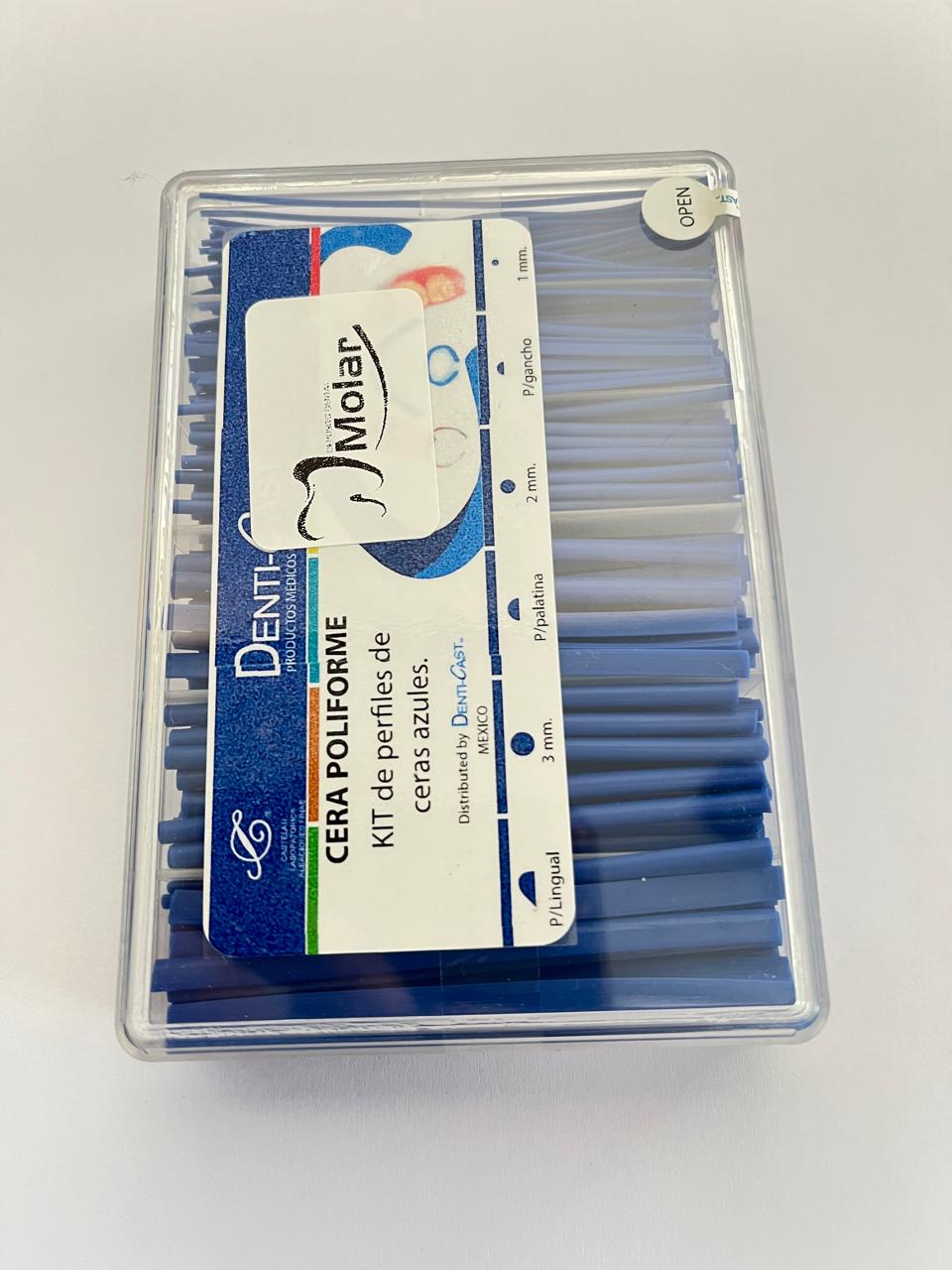Cera poliforme kit con 6 formas Denticast Castellan