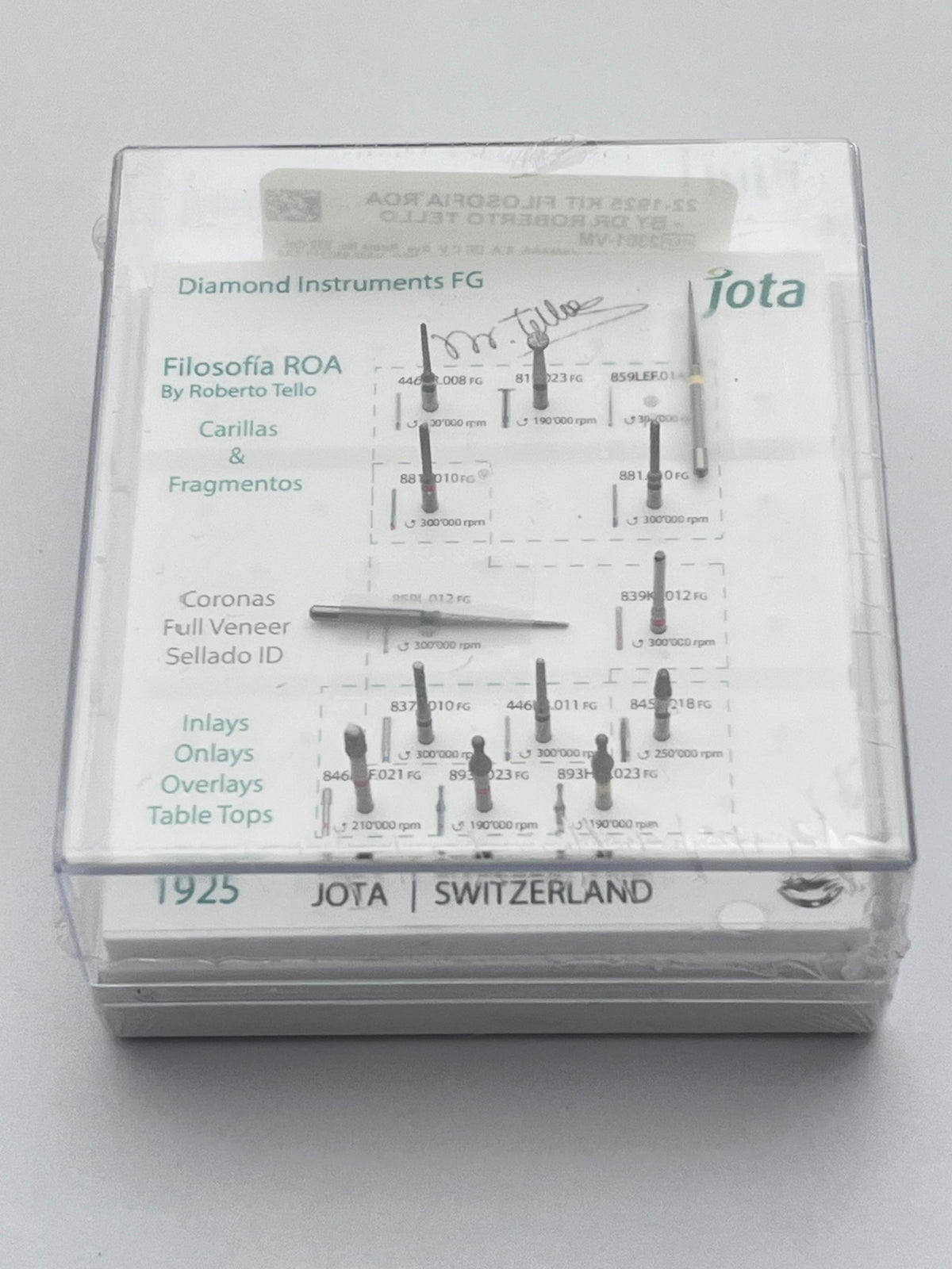 Kit filosofía Roa de Roberto Tello – Depósito Dental Molar