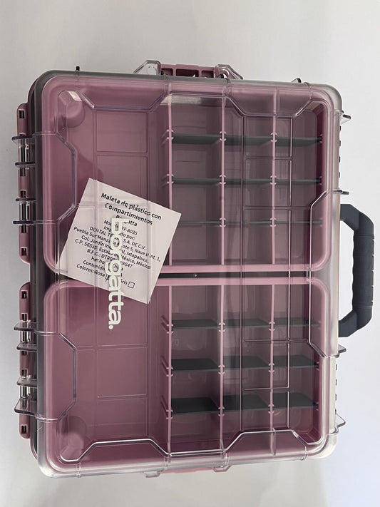 Caja organizadora dental color rosa marca Borgatta