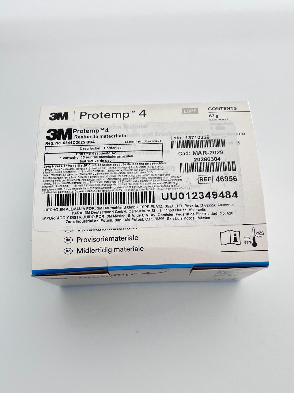 Protemp 4 resina bisacrilica Color A2 marca 3M
