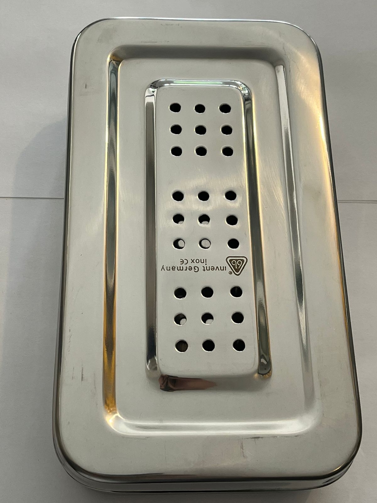 Caja para esterilizar con perforaciones 6B 304-A 22x12x5 cm