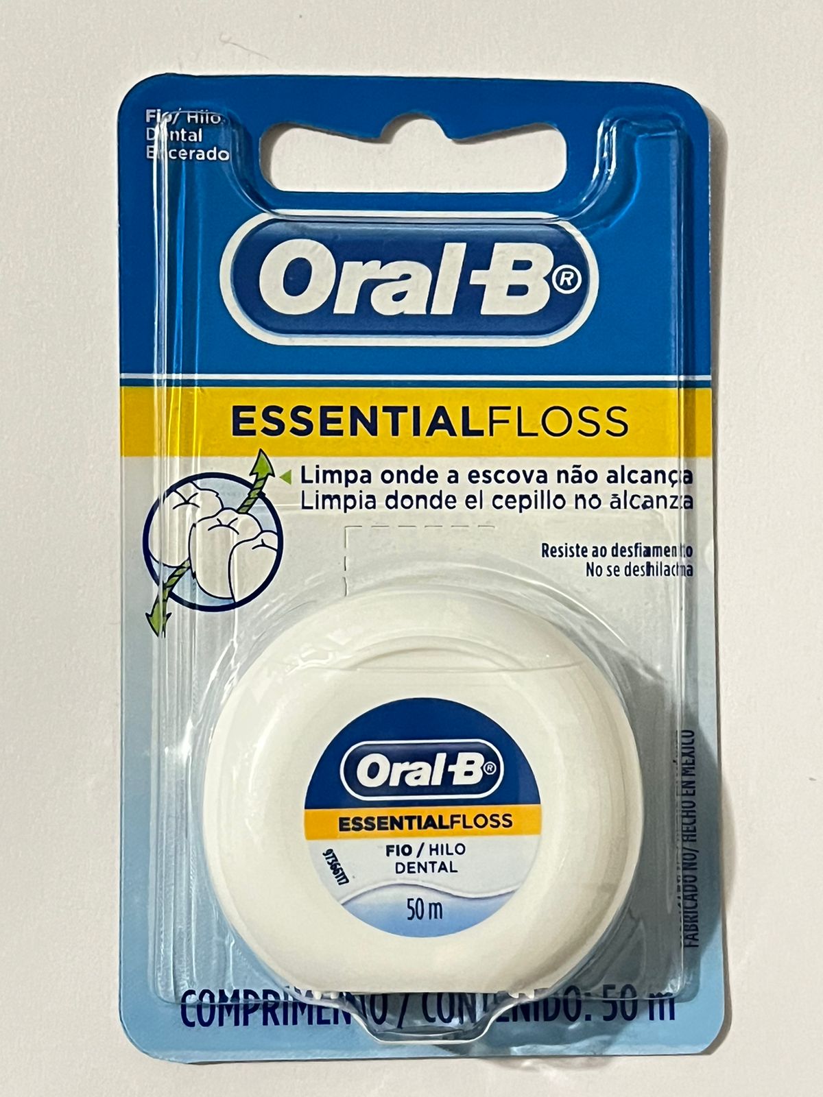 Hilo dental essential floss 50 metros con cera