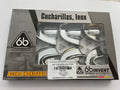 Juego de cucharillas DENTADO liso (sin perforar) adulto con 6 piezas 6B 294 tipo rim lock