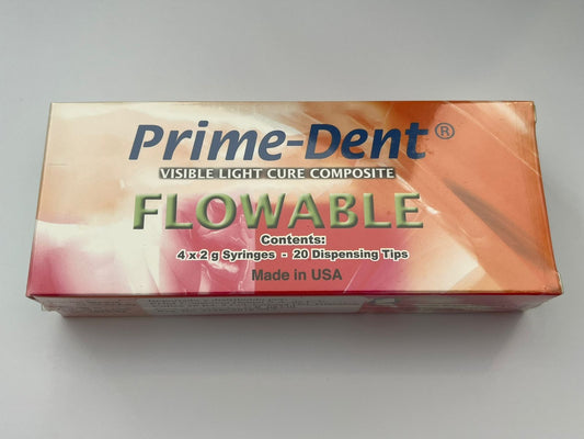 Kit resinas flow fluida prime dent con 4 jeringas