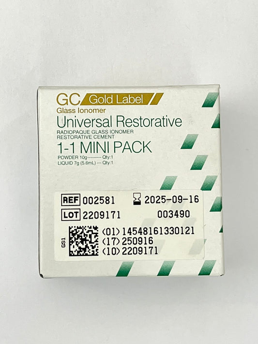 Ionomero gc gold label fuji 2 restaurativo minipack