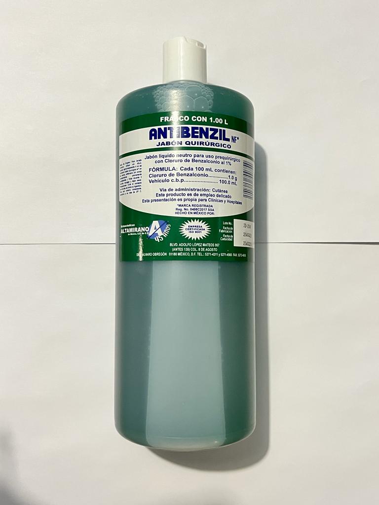 Jabón quirúrgico antibenzil 1 litro