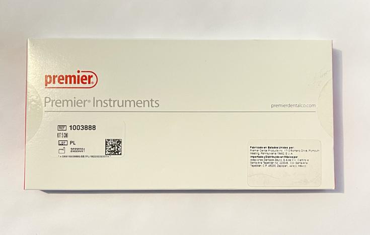 Kit CMI espátulas para resina paquete con 5 instrumentos doble punta aluminio Anodizado