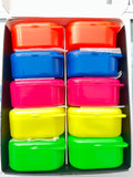 Caja ortodoncia borgatta con 10 piezas en Neon colors