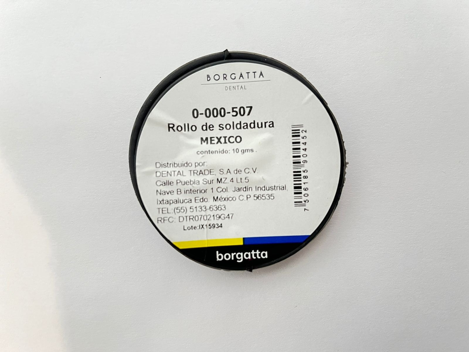 Soldadura de plata 10 gramos marca borgatta