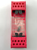 Cassette 4 instrumentos 6B color Rosa neon