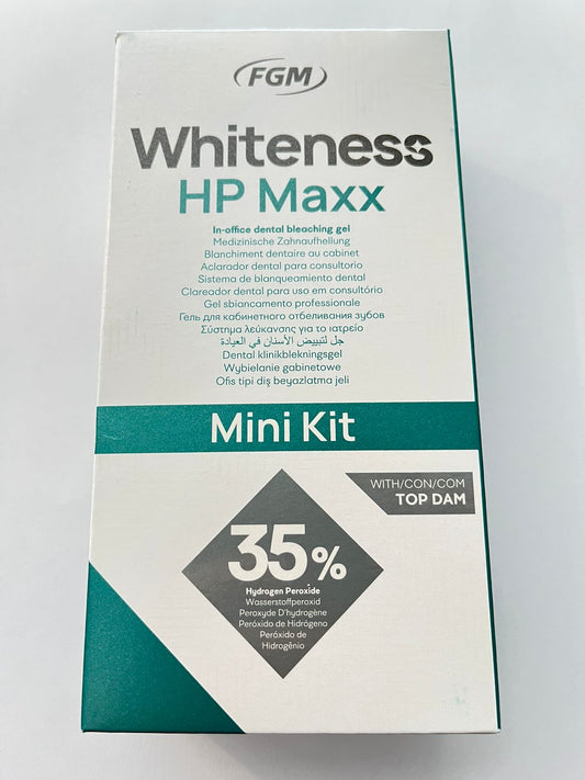 Blanqueamiento whiteness hp max 35% kit para 1 paciente