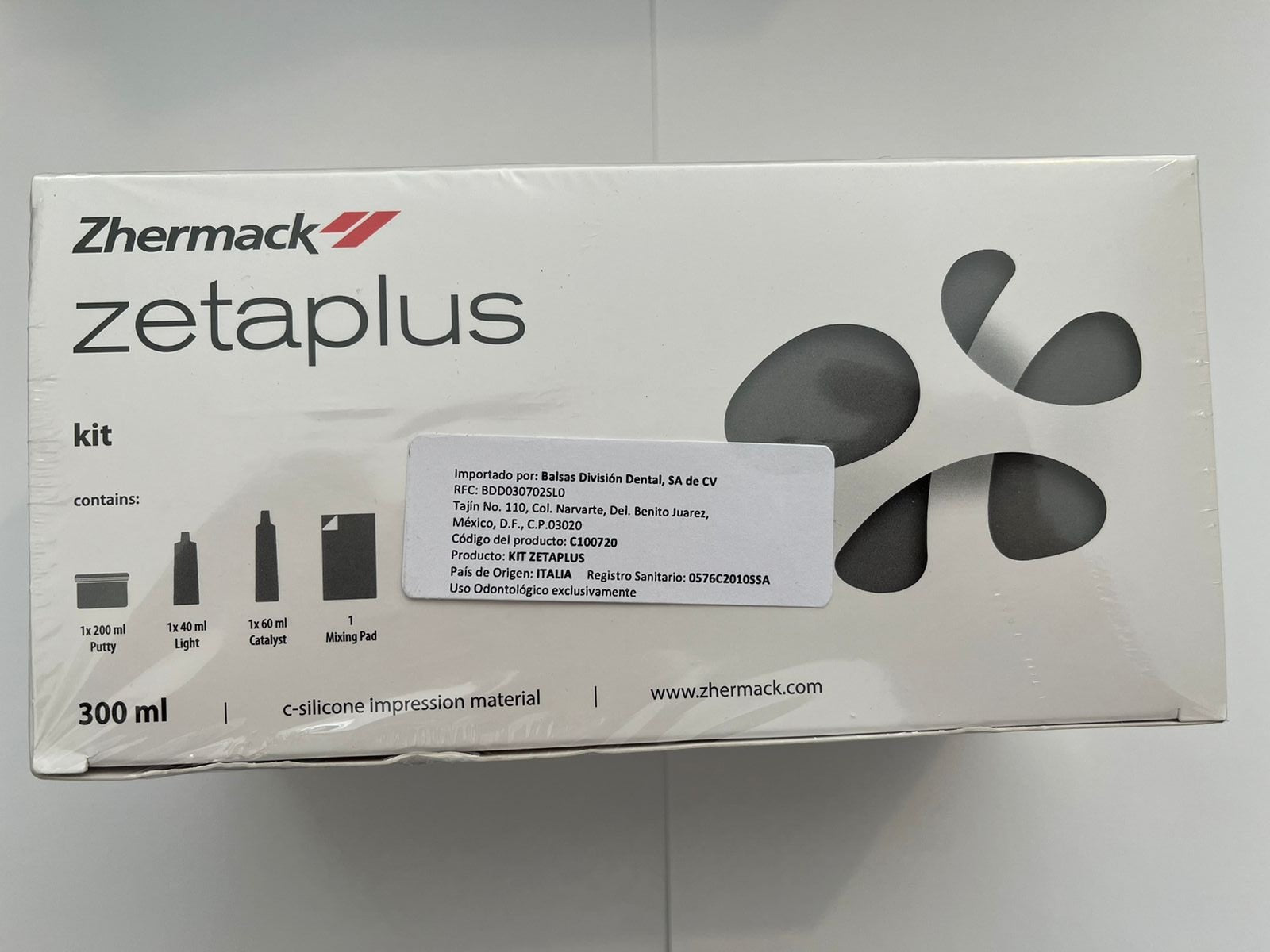 Silicona por condensación zetaplus impresión kit chico (trae pesada, ligera y activador)