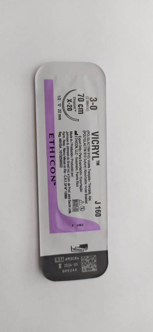 Sutura vicryl suelta 3-0