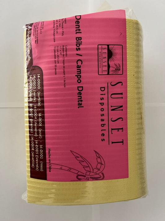 Paquete con 50 campos de trabajo sunset color amarillo