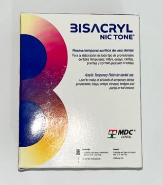 Bisacryl 10:1 cartucho A2 76gr/10 puntas mezcladoras