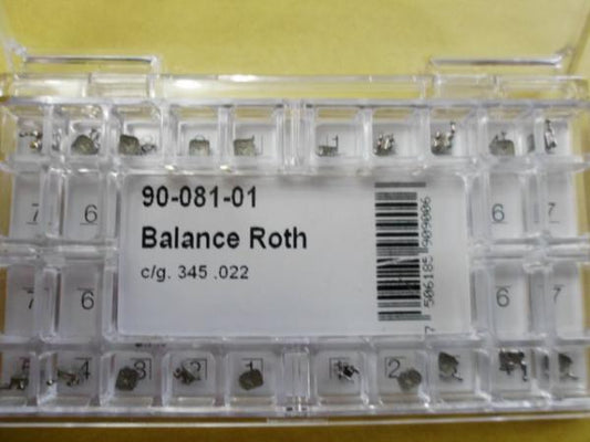Brackets roth balance .022 c/g en 3, 4 y 5