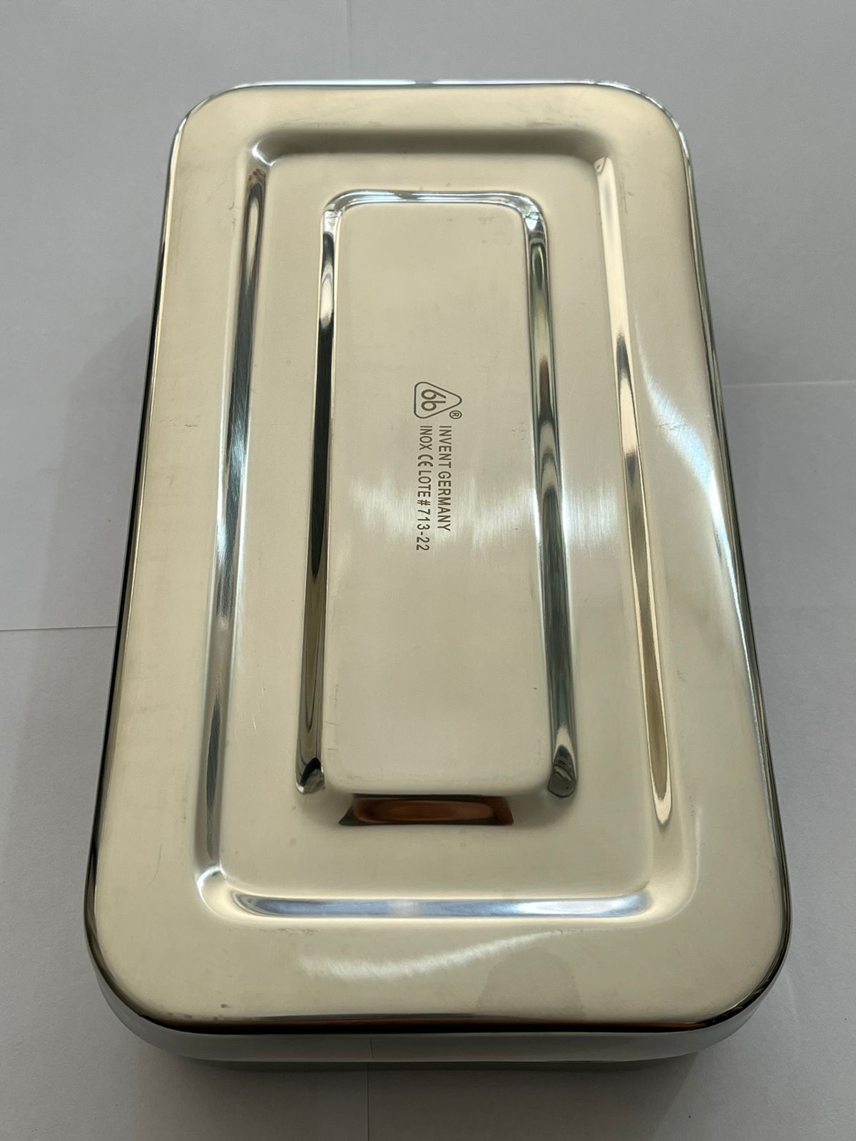 Caja para esterilizar metálica 22x12x5cm 6B 304
