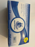 Cubrebocas plisado 3 capas con 50 piezas azul rey