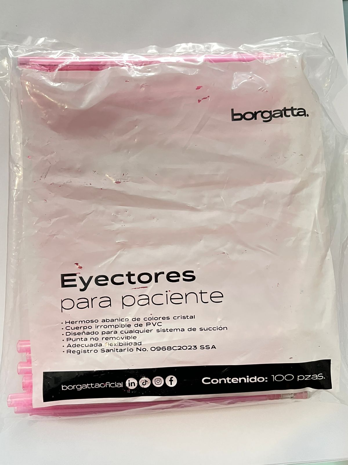 Eyector borgatta con 100 piezas punta transparente