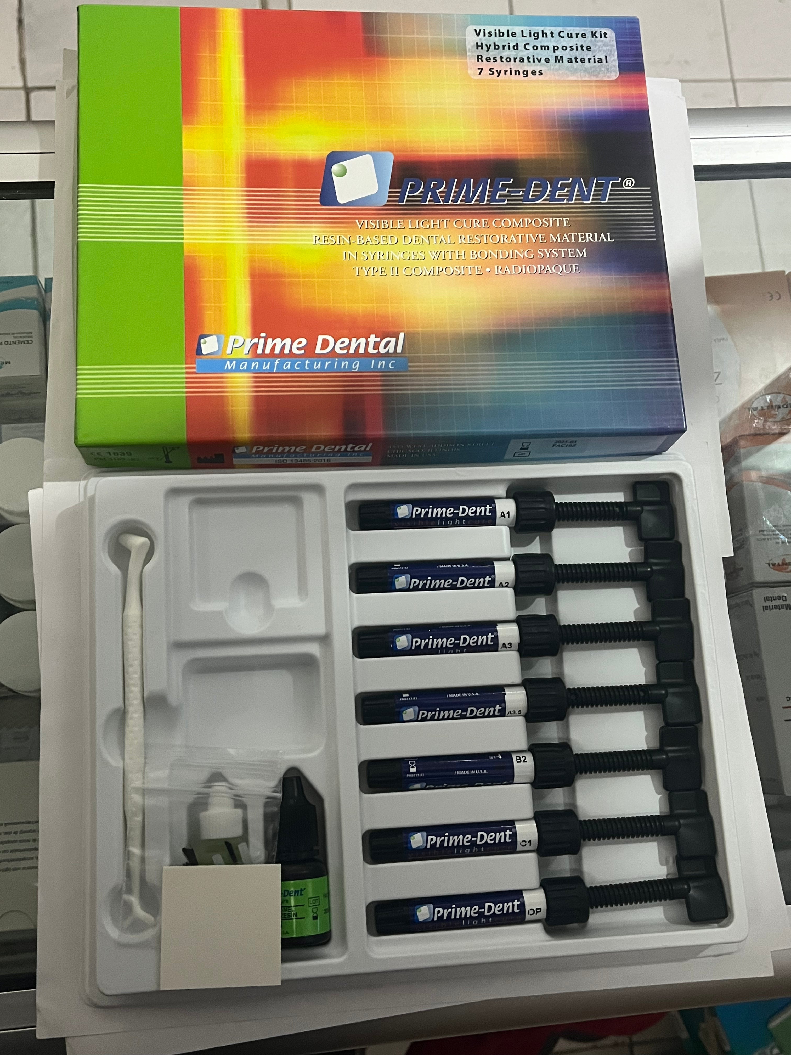Kit Hibrida prime dent 7 Jeringas 4.5g resina
