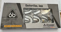 Juego de cucharillas DENTADO liso (sin perforar) adulto con 10 piezas 6B 301-B tipo rim lock