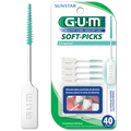 Soft-picks GUM  palillos interdentales flexibles  con 40 unidades