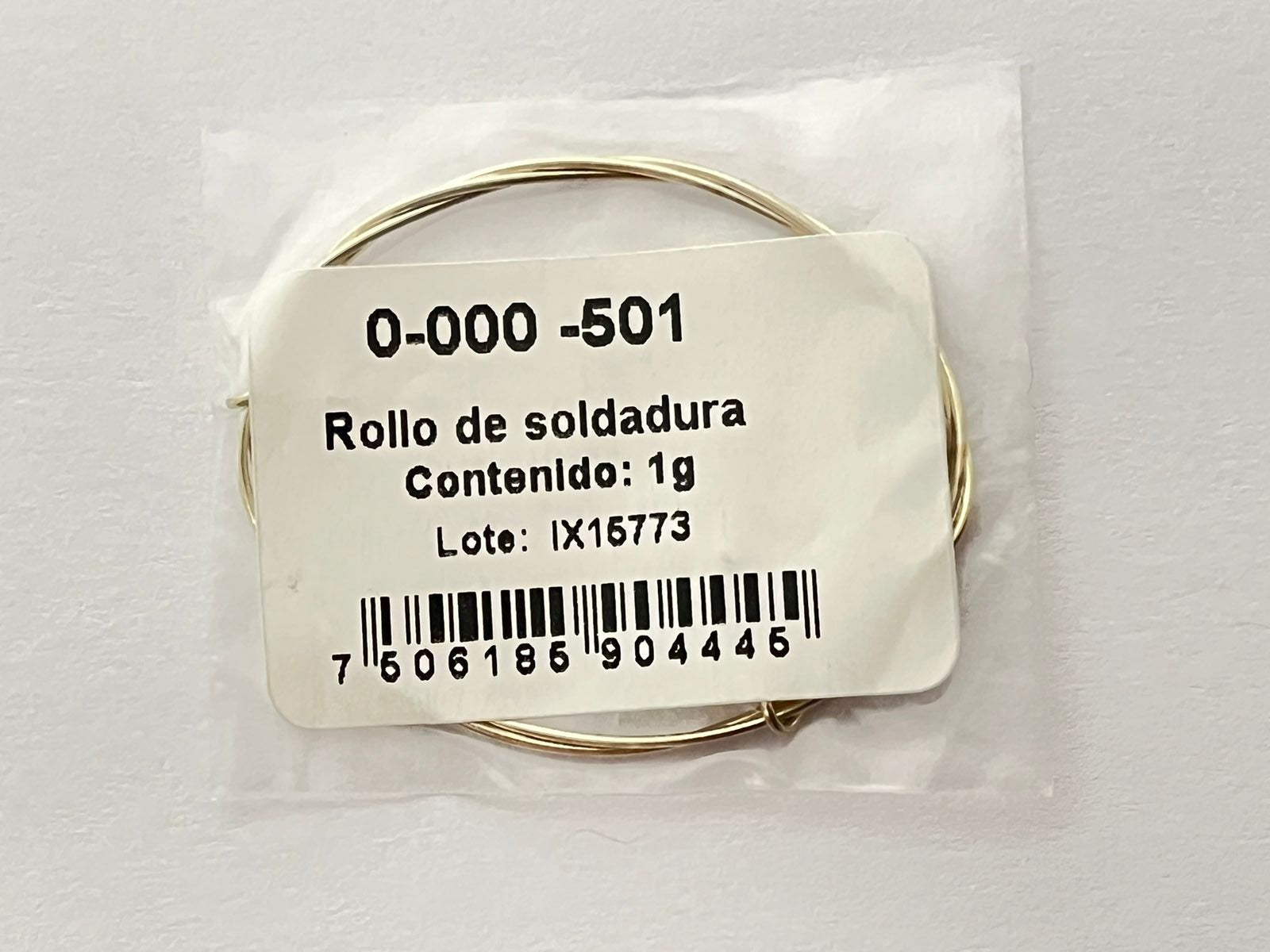 Soldadura de plata Borgatta por gramo