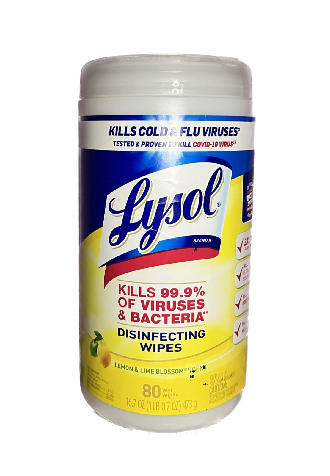 Desinfectante de superficies lysol toallitas con 80 piezas