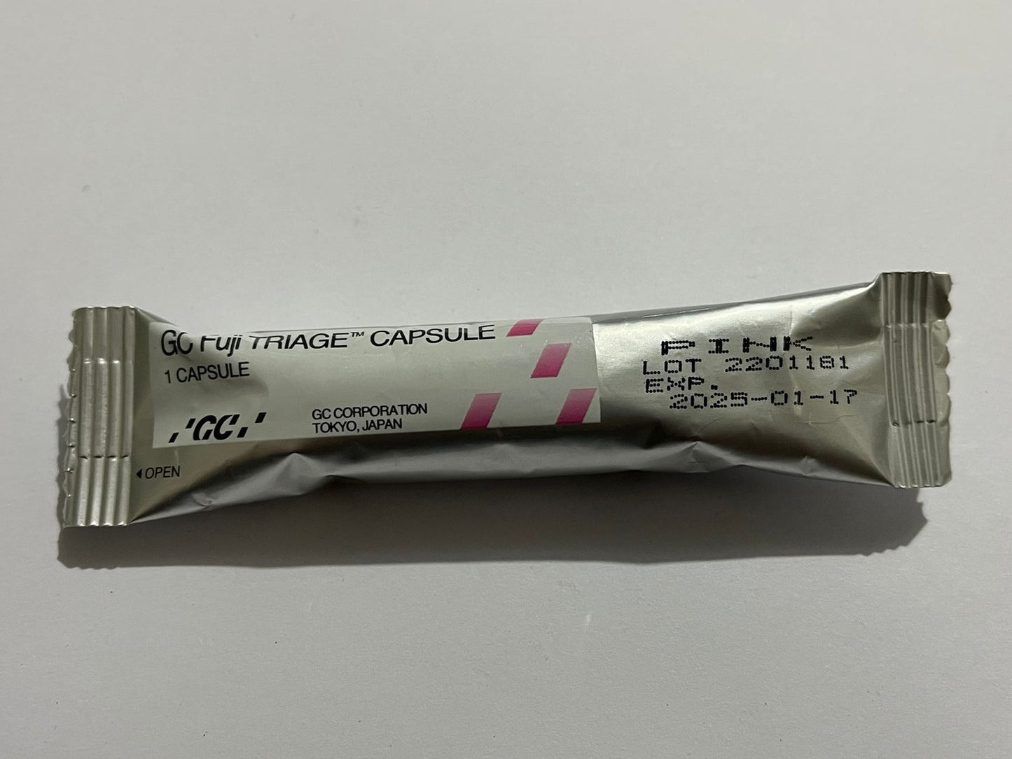 Ionomero sellador de ionómero de vidrio capsula pink Fuji triage